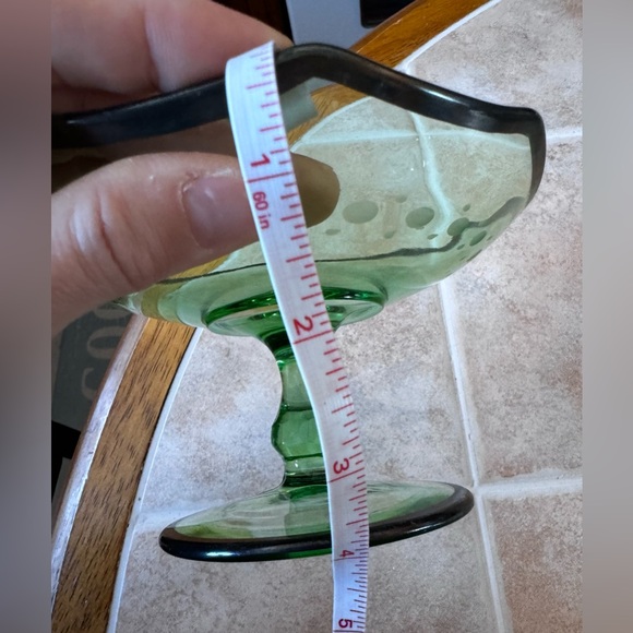 Vintage Green Depression Glass Compote Dish✨ - Picture 8 of 13